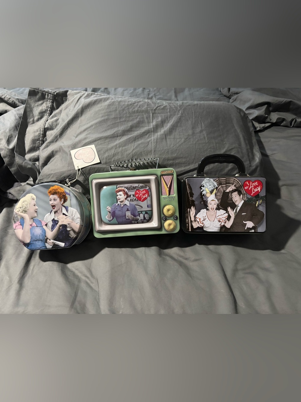 Set of 3 Retro I Love Lucy Lunchboxes